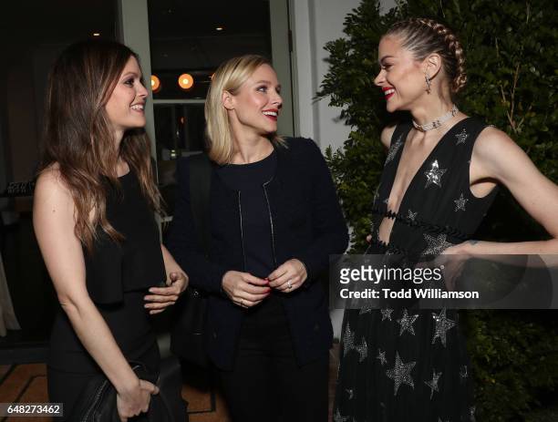 Rachel Bilson, Kristen Bell, and Jamie King attend An Evening To Benefit The ACLU Of Southern California on March 4, 2017 in Los Angeles, California.
