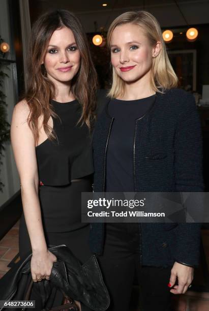 Rachel Bilson and Kristen Bell attend An Evening To Benefit The ACLU Of Southern California on March 4, 2017 in Los Angeles, California.