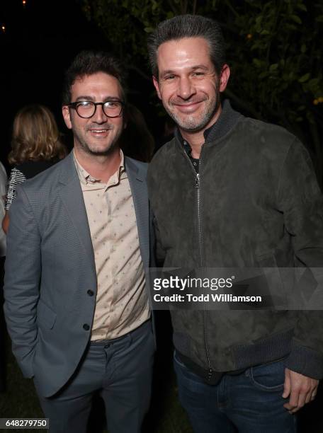 Host Josh Schwartz and Simon Kinberg attend An Evening To Benefit The ACLU Of Southern California on March 4, 2017 in Los Angeles, California.