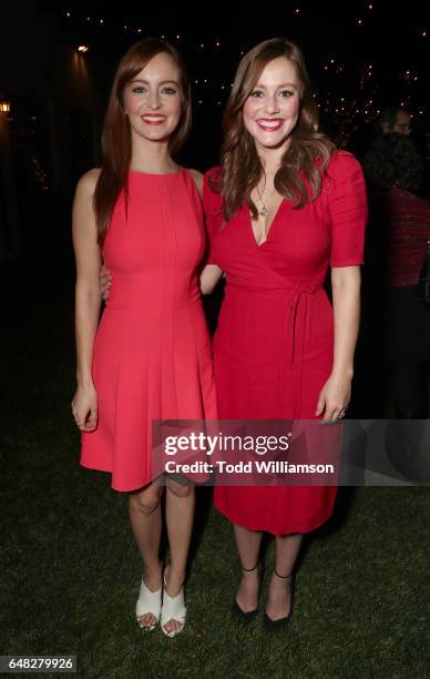 Ahna O'Reilly and Julianna Guill attend An Evening To Benefit The ACLU Of Southern California on March 4, 2017 in Los Angeles, California.