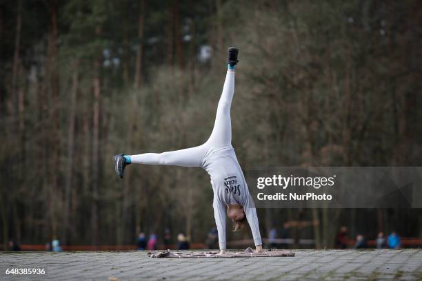 Views of Myslecinek recreational park are seen on 5 March, 2017. Myslecinek is the largest city park in Poland covering some 830 hectares with...