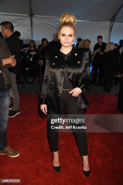 Singer Alli Simpson attends the 2017 iHeartRadio Music Awards which broadcast live on Turner's TBS, TNT, and truTV at The Forum on March 5, 2017 in...