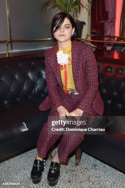 SoKo attends the "L'Oreal Paris Dinner Hosted By Julianne Moore" as part of the Paris Fashion Week Womenswear Fall/Winter 2017/2018 on March 5, 2017...