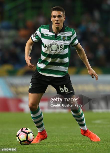 Sporting CP's midfielder Joao Palhinha from Portugal in action during the Primeira Liga match between Sporting CP and Vitoria Guimaraes at Estadio...