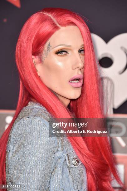 Singer-songwriter Jeffree Star attends the 2017 iHeartRadio Music Awards which broadcast live on Turner's TBS, TNT, and truTV at The Forum on March...