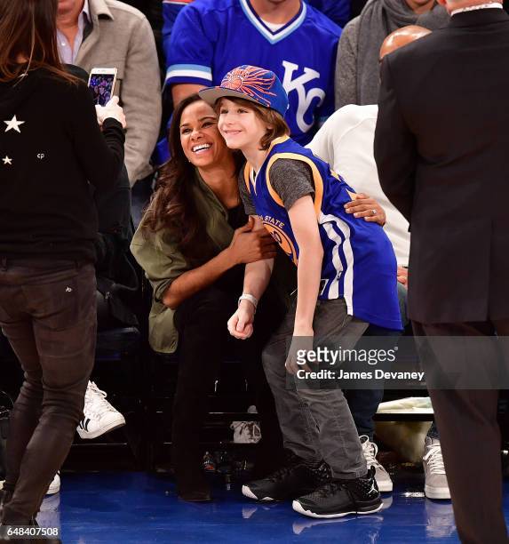 Misty Copeland attends Golden State Warriors Vs. New York Knicks game at Madison Square Garden on March 5, 2017 in New York City.