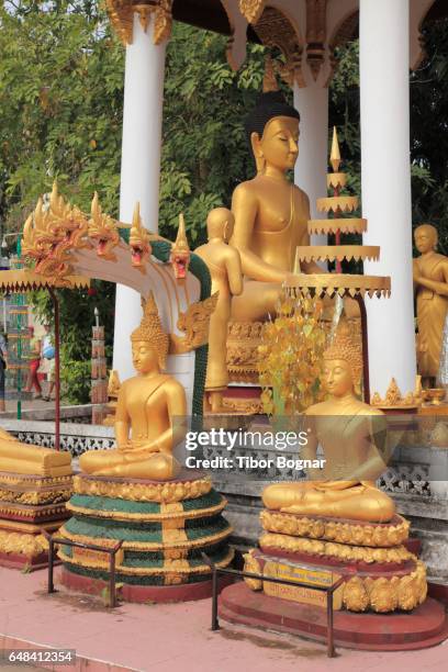 laos, vientiane, wat si saket, temple, museum, buddha statues, - buddha stock pictures, royalty-free photos & images