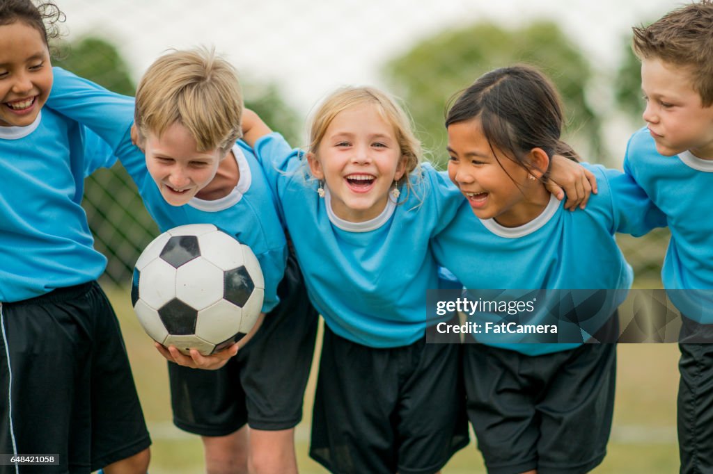Friends on a Soccer Team