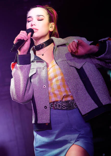 Dua Lipa in concert at the Rock & Roll Hotel on March 5, 2017 in Washington, DC.