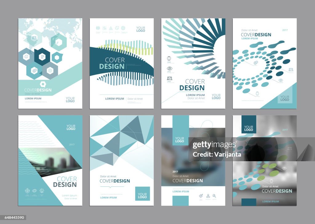Sample Design For Paper Set Of Modern Business Paper Design Templates High-Res Vector Graphic ...