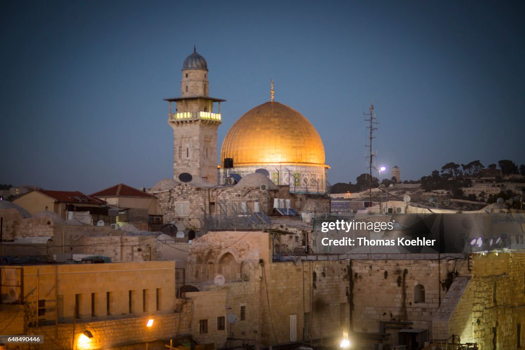 Temple Mount with the Dome of the Rock in Jerusalem
