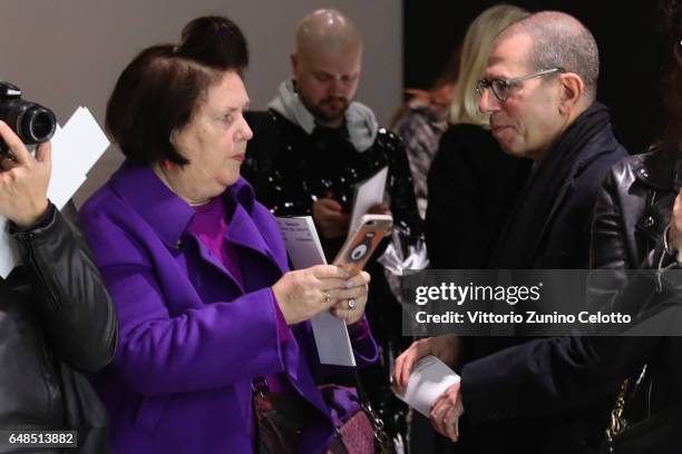 Suzy Menkes and Jonathan Newhouse attend the "Rei Kawakubo Comme Des Garcons Art Of The In-Between" Presentation as part of the Paris Fashion Week...