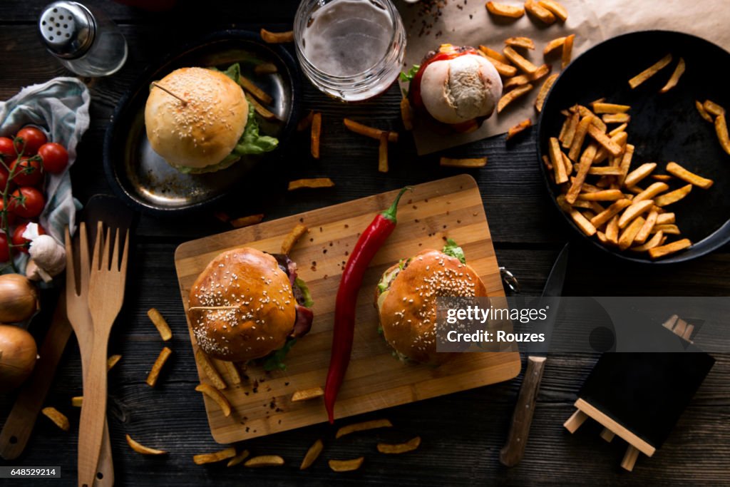Beef burgers