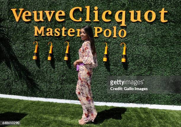 Zuri Hall during the 2017 Veuve Clicquot Masters Polo at the Val de Vie Estate on March 04, 2017 in Cape Town, South Africa. The popular polo and...