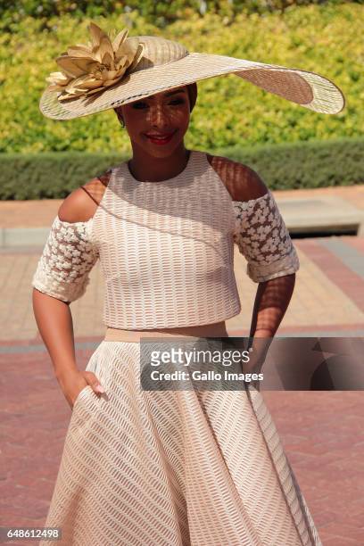 Media personality Boity Thulo during the 2017 Veuve Clicquot Masters Polo at the Val de Vie Estate on March 04, 2017 in Cape Town, South Africa. The...