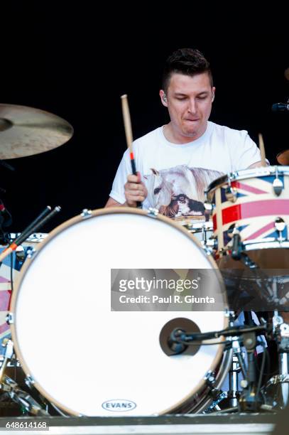 Matt Helders of Arctic Monkeys performs on stage during the Outside Lands Music Festival 2011 on August 13, 2011 in San Francisco, California.