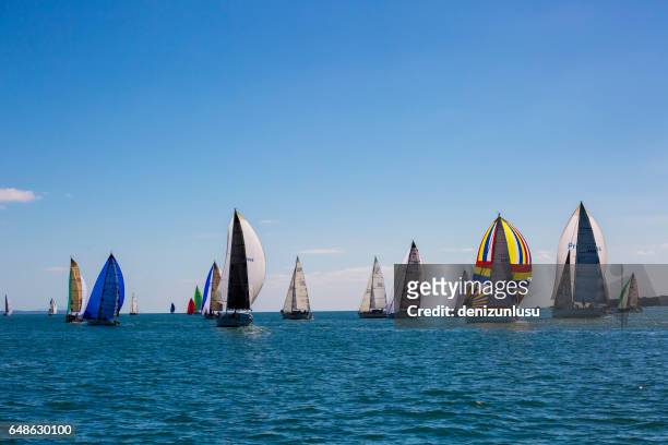 route 66 coastal sailing race - sailing club stock pictures, royalty-free photos & images