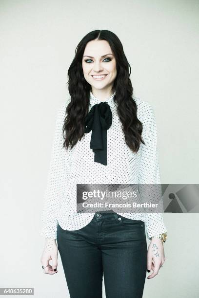 Musician Amy Macdonald is photographed for Self Assignment on February 21, 2017 in Paris, France.