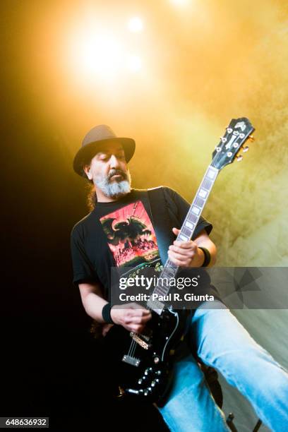 Kim Thayil of Soundgarden performs on stage at the Fonda Theatre on November 27, 2012 in Los Angeles, California.