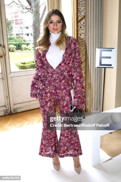 Thassia Naves attends the Giambattista Valli show as part of the Paris Fashion Week Womenswear Fall/Winter 2017/2018 on March 6, 2017 in Paris,...