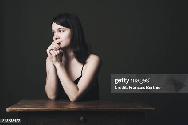 Actress Audrey Bastien is photographed for Self Assignment on December 14, 2016 in Paris, France