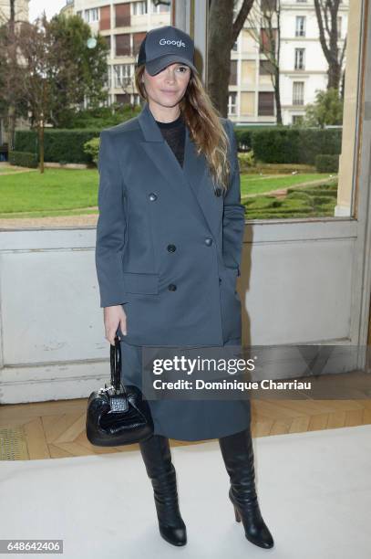 Miroslava Dumas attends the Giambattista Valli show as part of the Paris Fashion Week Womenswear Fall/Winter 2017/2018 on March 6, 2017 in Paris,...