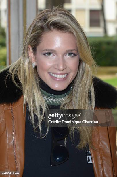 Helena Bordon attends the Giambattista Valli show as part of the Paris Fashion Week Womenswear Fall/Winter 2017/2018 on March 6, 2017 in Paris,...