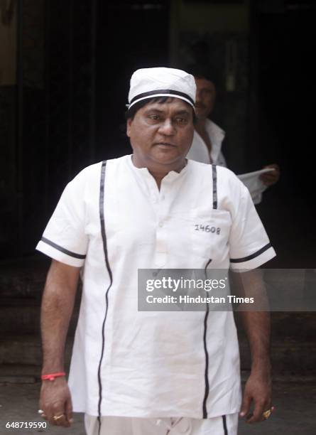 Kailash Manav the reel life Abdul Karim Telgi, who plays the protagonist in the film Mudrank based on the life of telgi came to meet Telgi at the...