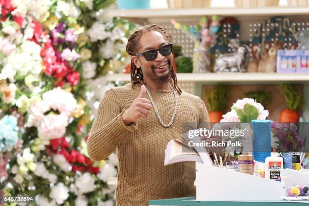 Rapper Lil Jon behind the scenes of Making with Michaels at Stage THIS on March 2, 2017 in Sun Valley, California.
