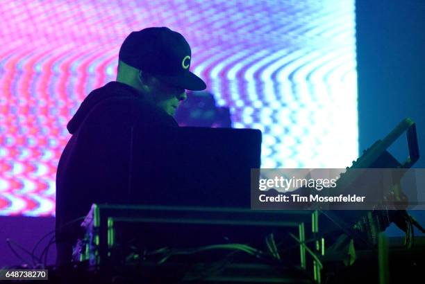 Pretty Lights performs during the Okeechobee Music Festival on March 5, 2017 in Okeechobee, Florida.