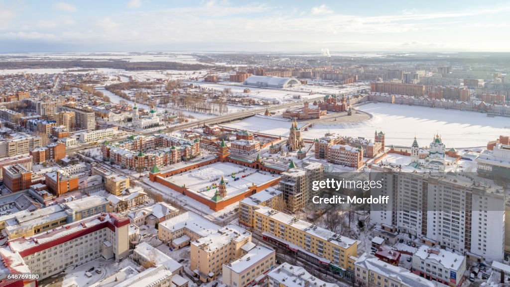 Beautiful Aerial View Of Yoshkar-Ola