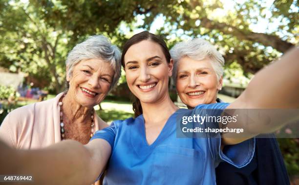 selfie with my favourite ladies - liberty mutual insurance stock pictures, royalty-free photos & images