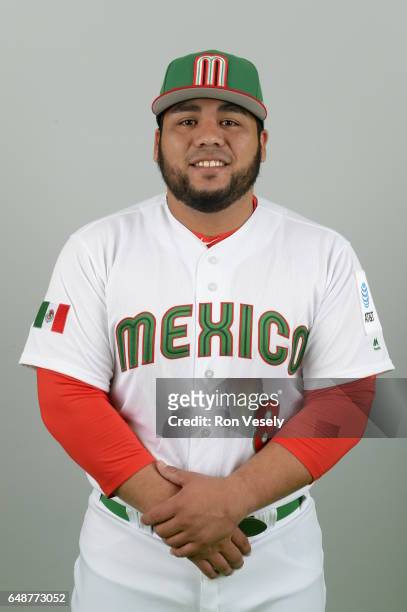 Luis Juarez of Team Mexico poses for a headshot for Pool D of the 2017 World Baseball Classic on Monday, March 6, 2017 at the Peoria Sports Complex...
