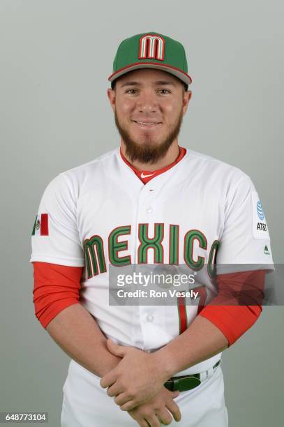 Esteban Quiroz of Team Mexico poses for a headshot for Pool D of the 2017 World Baseball Classic on Monday, March 6, 2017 at the Peoria Sports...