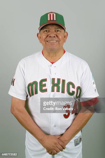 Fernando Valenzuala of Team Mexico poses for a headshot for Pool D of the 2017 World Baseball Classic on Monday, March 6, 2017 at the Peoria Sports...