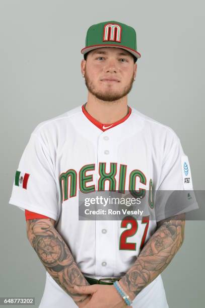 Alex Verduco of Team Mexico poses for a headshot for Pool D of the 2017 World Baseball Classic on Monday, March 6, 2017 at the Peoria Sports Complex...