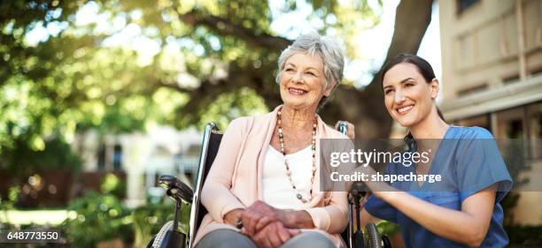 nothing inspires happiness like fresh air - young woman and senior lady in a park stock pictures, royalty-free photos & images