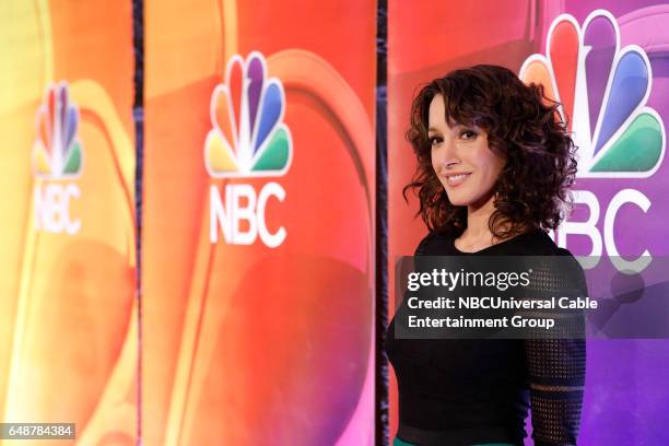 New York Midseason Press Day, March 2017 -- Pictured: Jennifer Beals "Taken" on NBC --