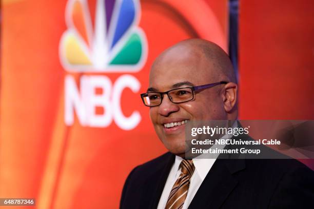 New York Midseason Press Day, March 2017 -- Pictured: Mike Tirico "Golf/Olympics" on NBC Sports --