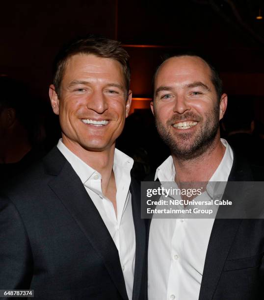 New York Midseason Press Day, March 2017 -- Pictured: Philip Winchester "Chicago Justice" on NBC, Sullivan Stapleton "Blindspot" on NBC --