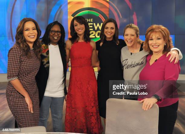 Jennifer Lopez and Jennifer Beals are guests Friday, March 3, 2017 on Walt Disney Television via Getty Images's "The View." "The View" airs...