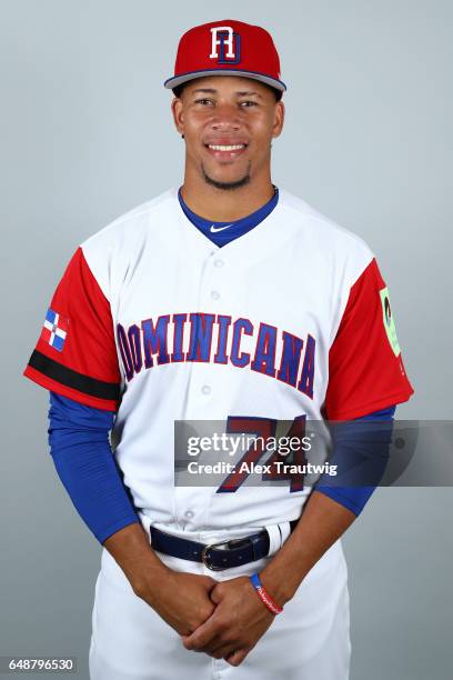 Hansel Robles of Team Dominican Republic poses for a headshot for Pool C of the 2017 World Baseball Classic on Monday, March 6, 2017 at Pirate City...