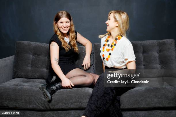 Singer, writer and guitarist Liz Phair and rock band Best Coast's Bethany Cosentino are photographed for Los Angeles Times on March 1, 2017 in...