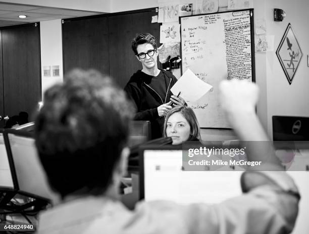 Host Rachel Maddow is photographed for Variety on January 6, 2017 in New York City. PUBLISHED IMAGE.