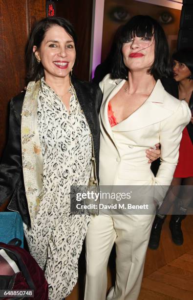 Sadie Frost and Collette Cooper attend the Collette Cooper showcase with Luc Belaire at The Groucho Club on March 6, 2017 in London, England.