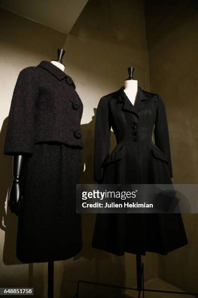 General ambiance of atmosphere of the "Balenciaga, L'Oeuvre En Noir" Exhibition as part of the Paris Fashion Week Womenswear Fall/Winter 2017/2018 on...