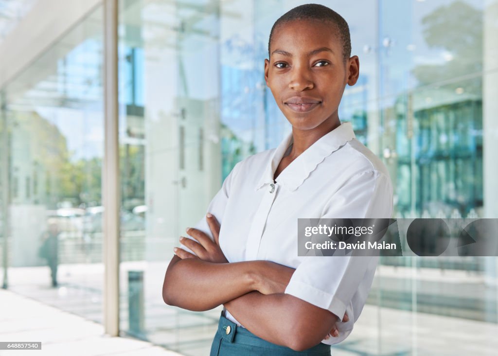 Portrait of a young African businesswomen.
