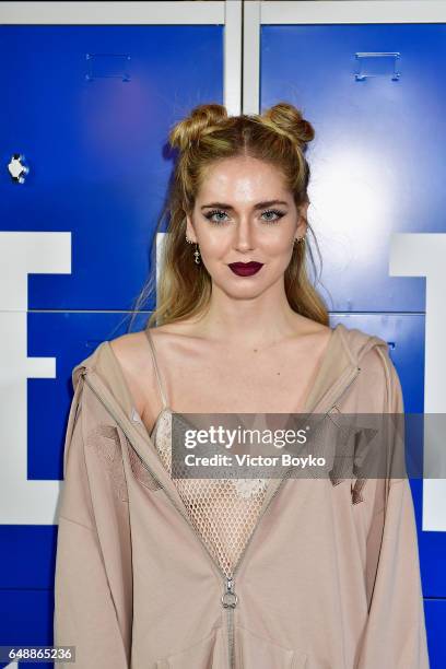 Chiara Ferragni attends FENTY PUMA by Rihanna Fall / Winter 2017 Collection at Bibliotheque Nationale de France on March 6, 2017 in Paris, France.