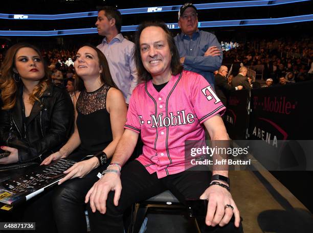 Mobile Chief Executive Officer John Legere attends the UFC 209 event at T-Mobile arena on March 4, 2017 in Las Vegas, Nevada.