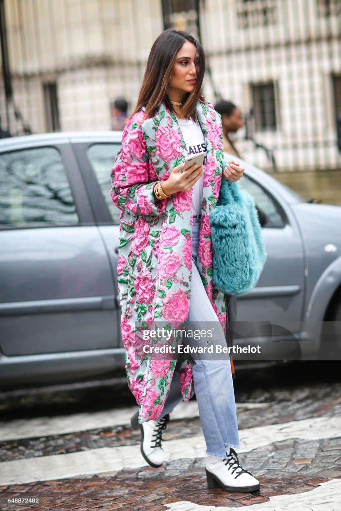 Street Style : Day Seven - Paris Fashion Week Womenswear Fall/Winter 2017/2018